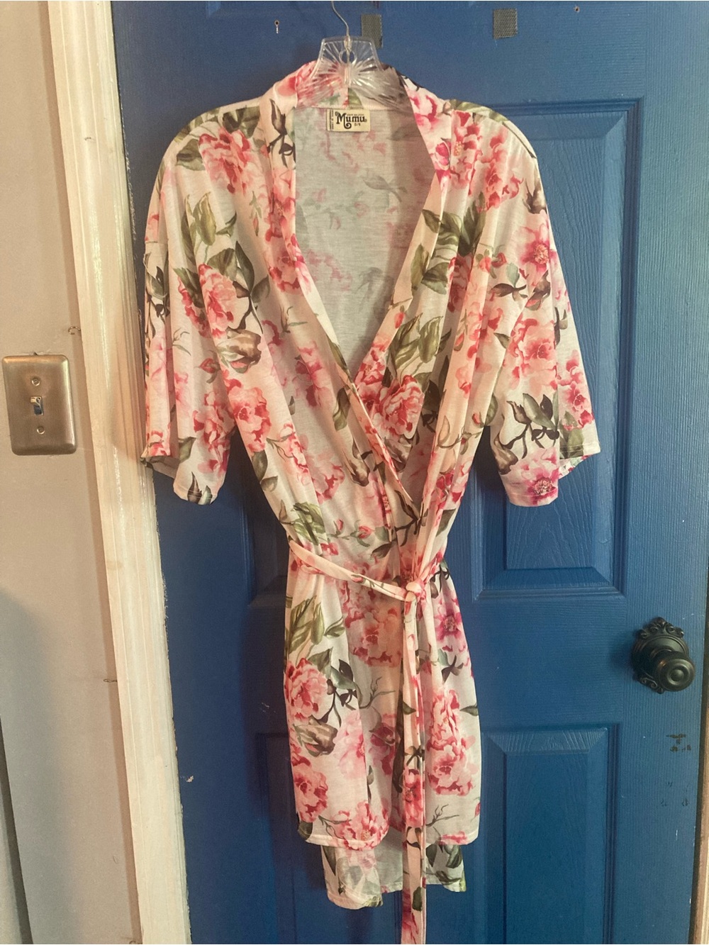 Show Me Your MuMu Pink Floral Wrap Robe
